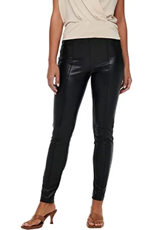 ONLY Onljessie Faux Leather Legging Otw Noos, Leggings da Donna, (Black), L