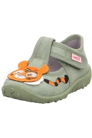 Superfit Spotty, Pantofole Bimbo 0-24, Verde Verde Chiaro 7501, 18 EU