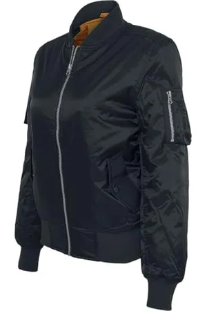 Urban classics Giacca Bomber Leggera Donna, Tasca sul Braccio, Giacchetta dal Taglio Classico, Autunnale e Primaverile, Colore: Taglia:XL