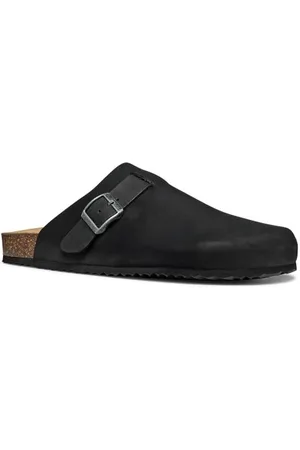 Geox U Ghita C, Sandalo Scorrevole Uomo, Black, 39 EU