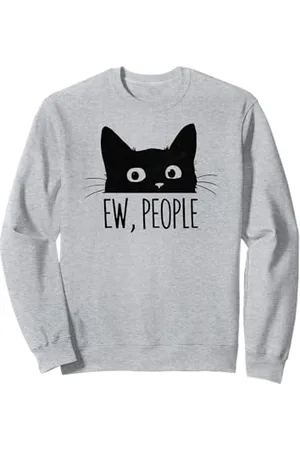 RTUZ Hip Hop Cat Y2K Vintage Retrò Hipster Streetwear Edgy Gatto Felpa