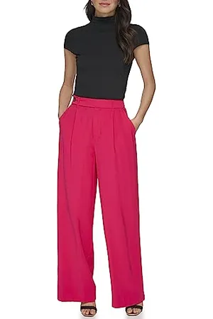 DKNY Frosted Twill Trousers Pantaloni, , 44 Donna