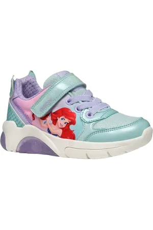 Geox J FADINLIGHT Girl B, Scarpe da Ginnastica, Watersea/Lilac, 34 EU