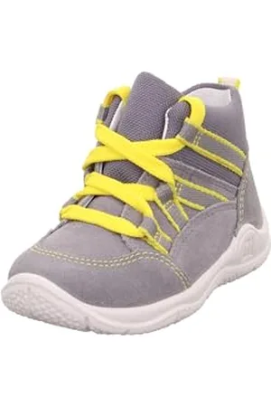 Superfit Universe, Scarpe da cammino Bimbo 0-24, Grigio (Grigio Chiaro/Giallo 25), 20 EU