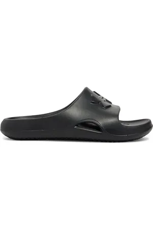 Under Armour UA B Locker V SL, Sandalo Slide Bambino, Black/Black/White, 36