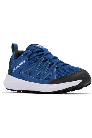 Columbia Youth Unisex Peakfreak Rush Waterproof, Waterproof Low Rise Trekking and Hiking Shoes, /White, 5