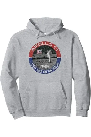 Nasa Apollo 11 Americana First Man on the Moon Felpa con Cappuccio