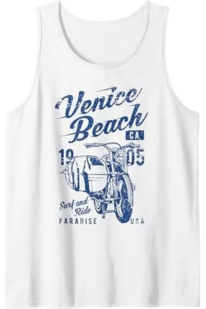 Awesome Venice Beach CA Souvenirs and Designs Venice Beach, California, design retrò vintage invecchiato Canotta