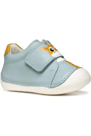 Geox B TUTIM C, Scarpe da Ginnastica Bimbo 0-24, Sage/Ochreyellow, 19 EU