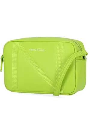 Nautica Candid Logo Crossbody Lime One Size