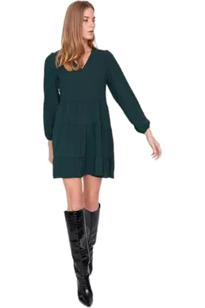 Trendyol Mini Shift Relaxed Fit Woven Dress Vestito, , 40 Donna