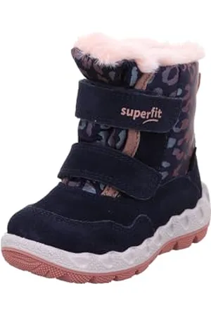 Superfit Icebird Imbottitura Calda in Gore-Tex, Stivali da Neve Bimba 0-24, Blu/Rosa 8000, 26 EU Larga