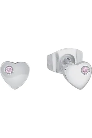 Prinzessin Lillifee Orecchini a perno in Acciaio Inox per Bambine, Gioielli Bambina, con Zirconia Sintetica, 5 mm, Cuore, Confezionato in Scatola Regalo per Gioielli, 2034011
