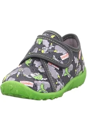 Superfit Spotty, Scarpe da Casa Bimbo 0-24, Grigio (Grey/Multicolor 2040), 18 EU