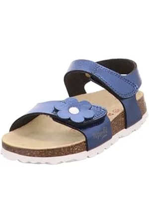 Superfit Fussbettpantoffel, Sandali Bambino Ragazze, Blu (Blu 80), 34 EU