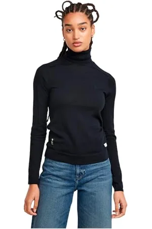 G-Star Donna Core Slim Turtle Knitted Sweater, (osaka blue D25510-D847-3873), M