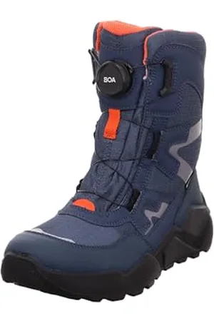 Superfit Rocket Imbottitura Calda in Gore-Tex, Stivali da Neve, Blu/Arancione 8000, 32 EU Larga