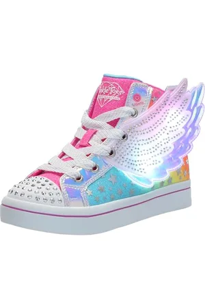 Skechers TWI-lites 2.0 Ali da Sogno, Stivaletto Bambine e Ragazze, Rosa, Multicolore, 1.5 UK Child