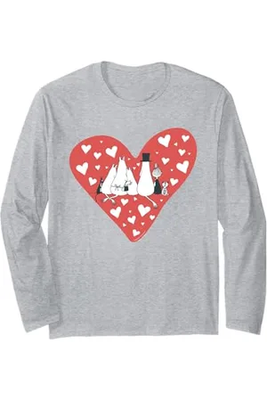 Moomin Famiglia Love Hearts Maglia a Manica