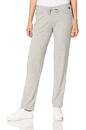 Trigema 537090 Pantaloni Sportivi, (Grau (Hellgrau-Melange 110), XL Donna