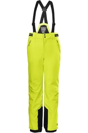 Killtec KSW 77 GRLS Ski PNTS Sci/Pantaloni Funzionali con Pettorina Staccabile con Cerniera, ghetta antineve e Protezione dei Bordi, , 152 Bambina