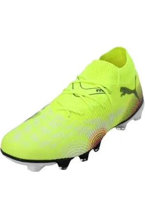 PUMA Future 8 Match FG/AG, Scarpe da Calcio Unisex-Adulto, Yellow Alert Black-Sun Struck, 42 EU