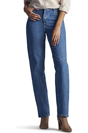 Lee Petite Relaxed Fit all Cotton Gamba Dritta Jean Jeans, , 40 Corto Donna