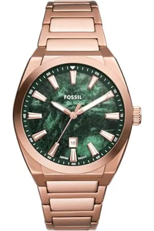 Fossil Everett orologio da uomo, movimento al quarzo, con bracciale in acciaio o cinturino in pelle