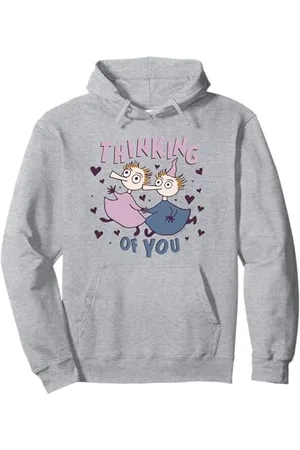 Moomin Thingumy e Bob pensando a te amore cuori Felpa con Cappuccio