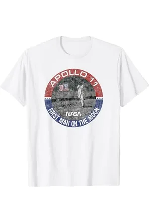 Nasa Apollo 11 Americana First Man on the Moon Maglietta