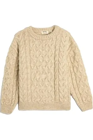 Koton Sweater Cable Knit Crew Neck Long Sleeve Soft Touch, Maglione Ragazze, (057)