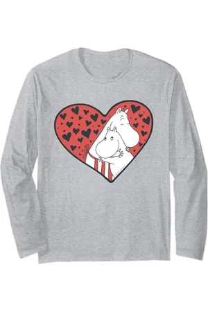Moomin Mamma e troll Love Heart Maglia a Manica
