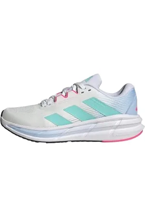 adidas Questar 3 Running Shoes, Scarpe da Corsa Donna, Ftwr White/Flash Aqua/Lucid Pink, 38 EU