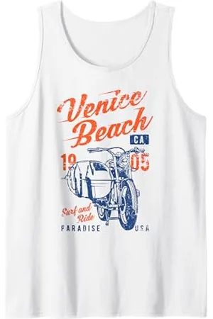 Awesome Venice Beach CA Souvenirs and Designs Venice Beach, California, design retrò vintage invecchiato Canotta