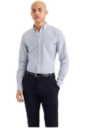 Dockers Stretch Oxford Shirt Slim Magliette, , M Uomo