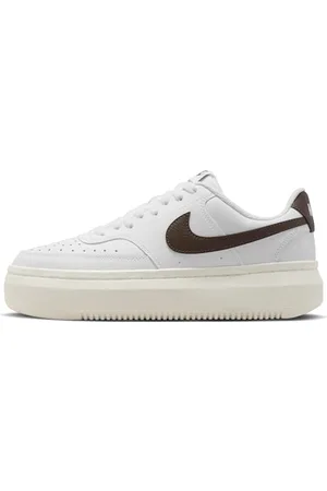 Nike Court Vision Alta, Sneaker Donna, White/Baroque Brown-Sail, 39 EU