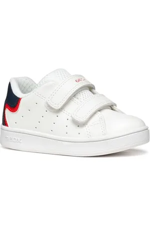 Geox B ECLYPER Boy A, Scarpe da Ginnastica Bimbo 0-24, White/Multicolor, 20 EU