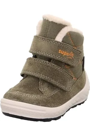 Superfit Groovy 2.0 Warm gefütterte Gore-Tex, Stivali da Neve, Grün/Orange 7000, 23 EU Larga