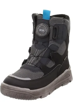 Superfit Mars Warm gefütterte Gore-Tex, Stivali da Neve, Schwarz/Hellgrau 0070, 35 EU Larga