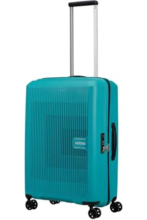American Tourister Aerostep - Spinner M, Valigia Espandibile, 67 cm, 66.5/72.5 L, (Turquoise Tonic)
