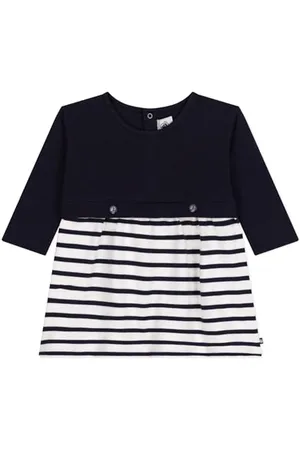 Petit Bateau A0BKP Abito A Maniche Lunghe Bimba 0-24 12 Mesi