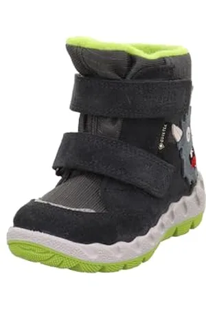 Superfit Icebird Warm gefütterte Gore-Tex, Stivali da Neve, Grau/Hellgrün 2010, 32 EU Larga