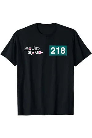 Squid Game Logo E Numero Giocatore 218 Maglietta