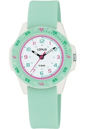 Lorus Orologio Analogico al Quarzo Bambine e Ragazze con Cinturino in Silicone RRX65JX9
