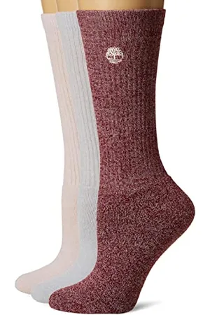 Timberland Ladies 3-Pair Pack Ribbed FC Boot Socks One Size