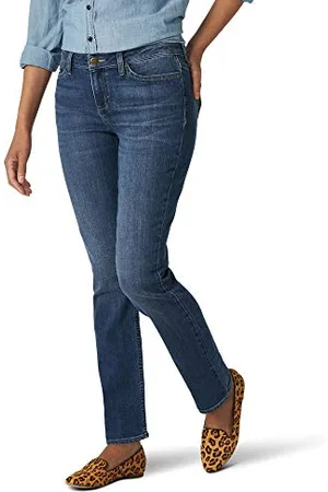 Lee Regular Fit Straight Leg Jean Jeans, , 54 Donna