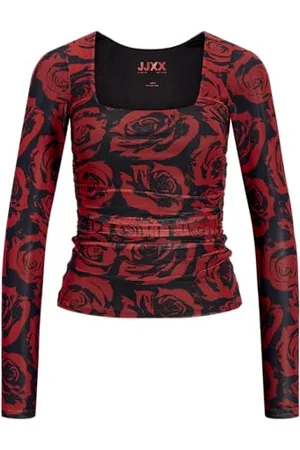 JJXX Jxrosa Saga Mesh LS Rev Top Wvn, , XS Donna