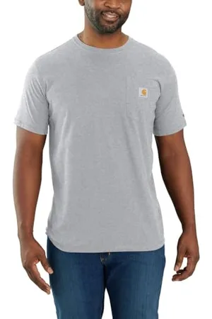 Carhartt Pocket T-shirt a manica corta Force®, Relaxed Fit Uomo, Heather Grey , XXL