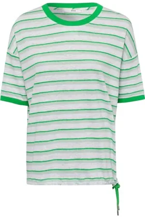 Brax Style Candice Linen Striped T-Shirt, , 46 Donna