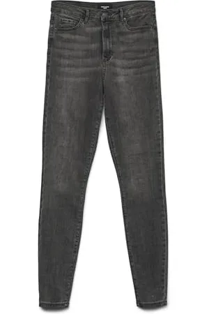 VERO MODA Vmsophia Hr Skinny Jeans Am203 Noos, Donna, (Dark Grey Denim Dark Denim), W22/L30 (Taglia Produttore: Medium)